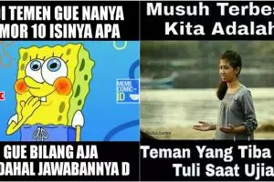 10 Meme teman sekolah jahil ini bikin kamu kangen indahnya saat itu