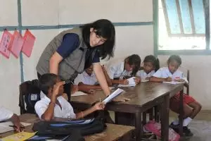 Asyiknya mengajar hingga pelosok Nusantara