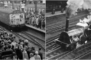 13 Foto jadul ini tunjukkan kereta api jadi primadona di Inggris
