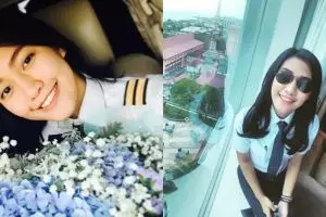 Melinda Alfred, pilot cantik yang juga traveler ini bikin cowok baper
