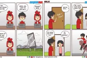 15 Komik strip ini gambarkan kocaknya jika punya temen absurd