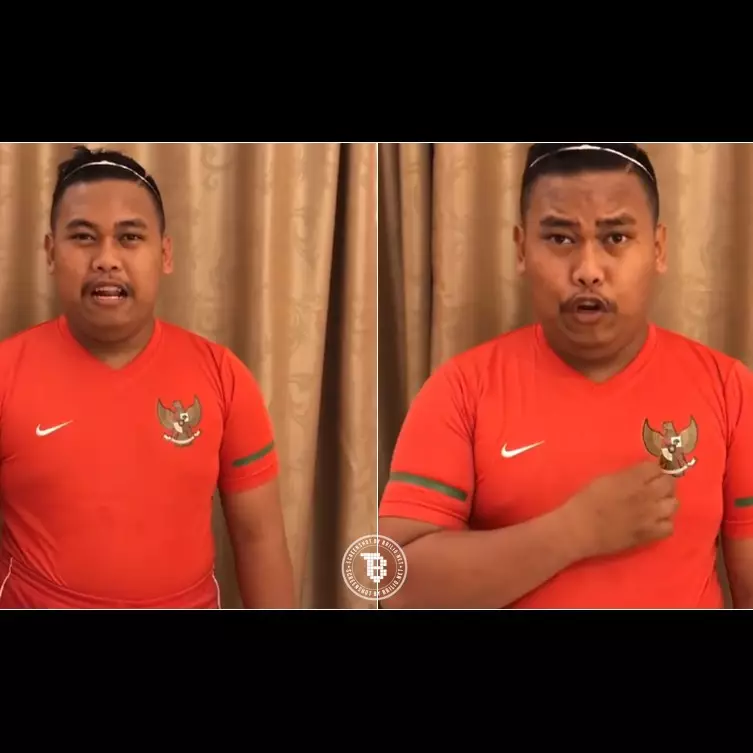Ini bentuk dukungan Ajudan Pribadi untuk Timnas Indonesia, kocak abis