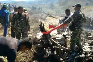 Begini 7 foto penampakan kondisi pesawat TNI AU saat ditemukan