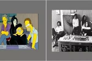 9 Foto saat kartun The Simpsons mengulang peristiwa bersejarah