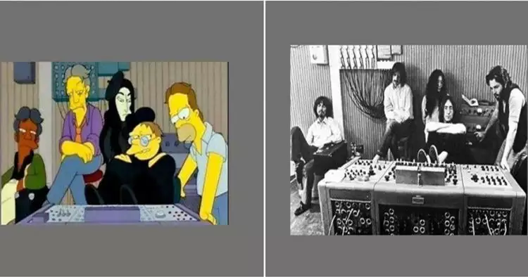 9 Foto saat kartun The Simpsons mengulang peristiwa bersejarah