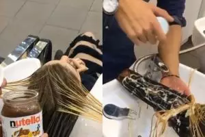 Tak hanya untuk kue, salon ini tawarkan cat rambut pakai selai cokelat