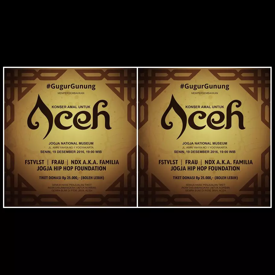 Jogja tunjukkan kepedulian lewat konser amal #GugurGunung untuk Aceh