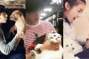 10 Potret akrabnya seleb Korea dengan hewan peliharaannya, bikin gemes