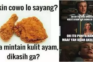 10 Meme 'kulit ayam goreng' ini kriuk sekaligus lucu penuh gereget
