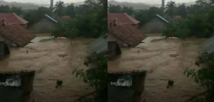 Video dahsyatnya banjir bandang di Bima yang rendam ribuan rumah