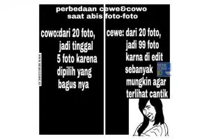10 Meme kocak beda cewek dan cowok ini bakal bikin kamu geli sendiri