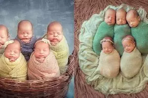 11 Potret bayi kembar lima asal Ukraina ini bikin kamu pengen gendong