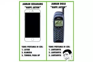 12 Meme beda HP jatuh zaman dulu vs sekarang, tahan banting mana nih?