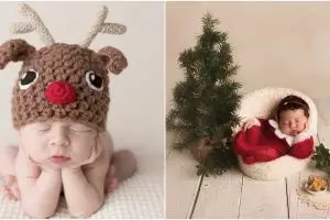 17 Foto imutnya bayi saat berkostum Natal, ngegemesin banget deh