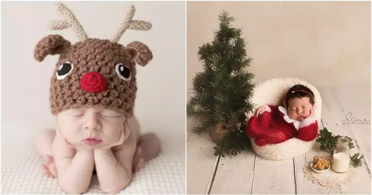 17 Foto imutnya bayi saat berkostum Natal, ngegemesin banget deh