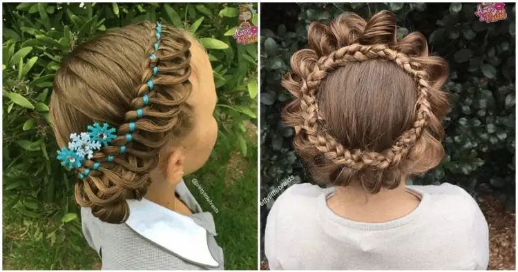 15 Ide bikin kepang rambut buat putri, bikin tambah cantik ngegemesin
