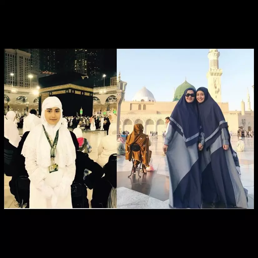 7 Seleb Tanah Air ini pilih umroh akhir tahun, adeem..