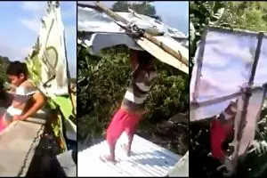 Kelakuan bocah pengen terbang ini bikin geleng-geleng kepala