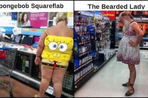 15 Gaya berpakaian orang belanja ke supermarket ini aneh banget