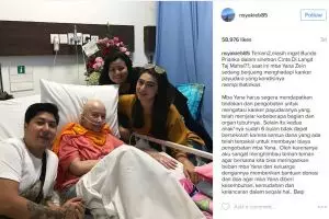 Pernah kerja bareng, 5 Seleb ini tak ketinggalan jenguk Yana Zein