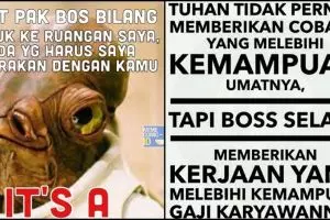 10 Meme 'si bos' lucunya ini bikin geregetan sendiri