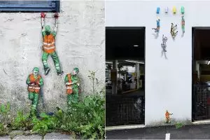 10 Mural lucu ini gambarkan kehidupan para pekerja, epik banget