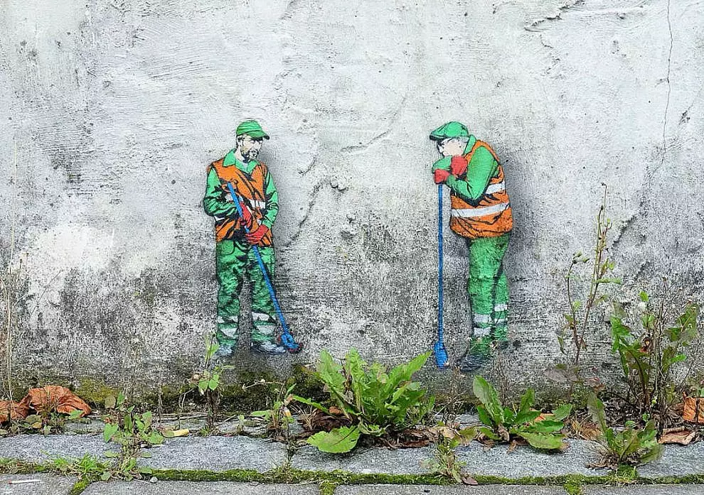 10 Mural lucu ini gambarkan kehidupan para pekerja, epik banget