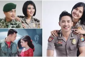 10 Foto mesra TNI-Polri bersama pasangannya ini bikin baper maksimal
