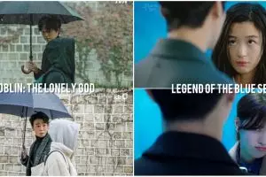 12 Foto kocak pasangan kencan parodikan Goblin & Legend of Blue Sea