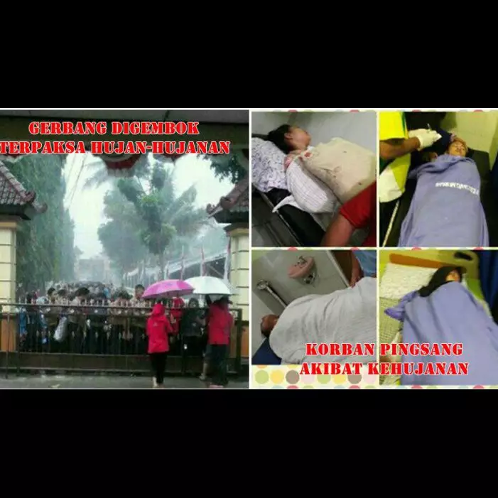 Puluhan siswa dihukum hujan-hujanan, kepsek SMAN 1 Mlonggo minta maaf