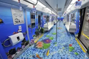 7 Potret desain unik kereta bawah tanah ini bikin pengen naik deh