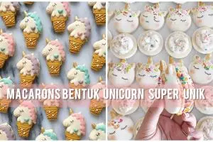 Unik, 12 macarons tema unicorn ini seperti kue di dunia magic lho
