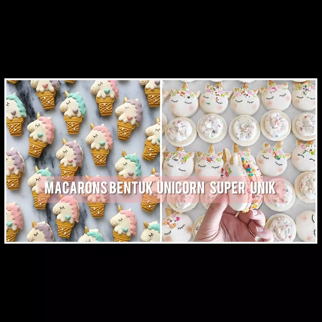 Unik, 12 macarons tema unicorn ini seperti kue di dunia magic lho
