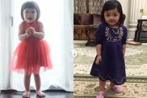 Intip gaya busana Arsy dan Gempita, duo bayi artis paling hits