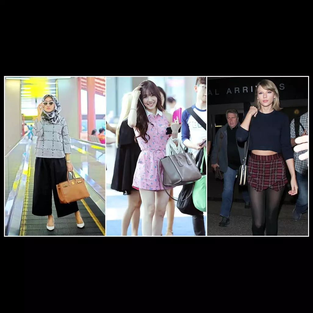 Mau stylish di bandara? Gaya airport 15 seleb cewek ini bisa kamu tiru