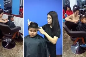 Barber ini punya kapster cantik bak model, bikin cowok demen cukur
