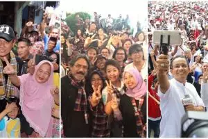 Tak melulu panas, ini 12 foto hepi jelang Pilgub DKI