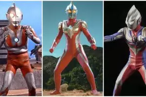 15 Transformasi kostum Ultraman dari masa ke masa, mana paling keren?