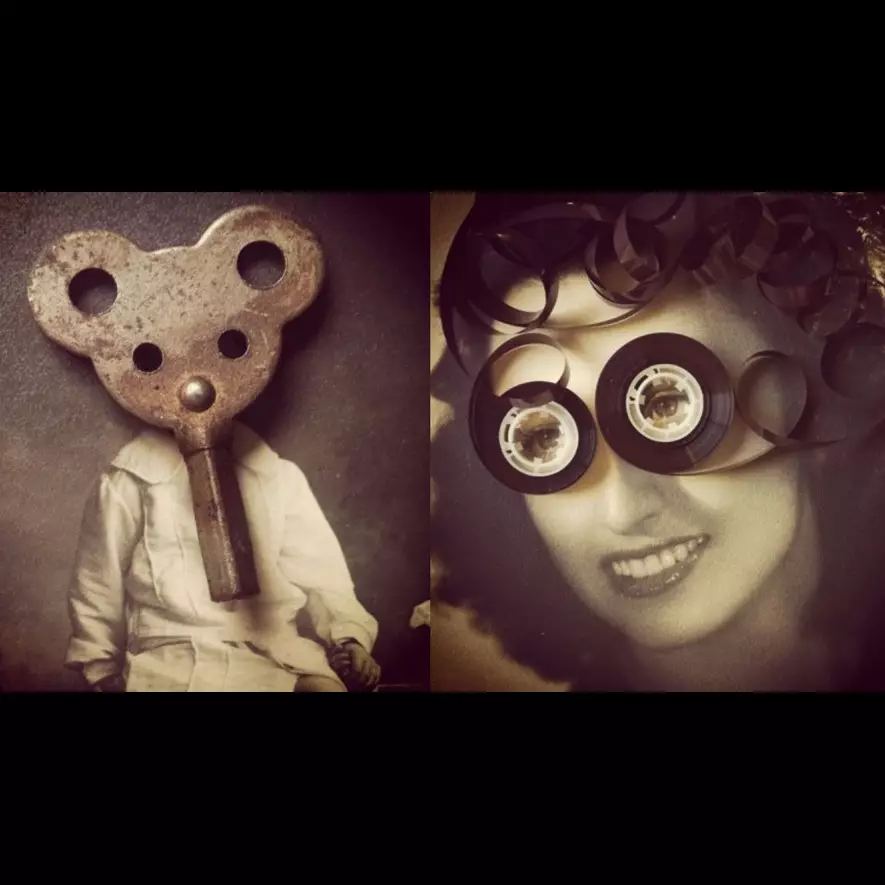 Seniman ini gabungkan foto lawas dengan benda sederhana, hasilnya wow