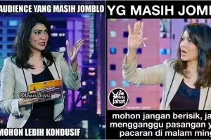 10 Meme lucu Ira Koesno jadi moderator ini bikin jomblo kondusif