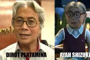 Dirut Pertamina Dwi Soetjipto disebut mirip ayahnya Shizuka, setuju?
