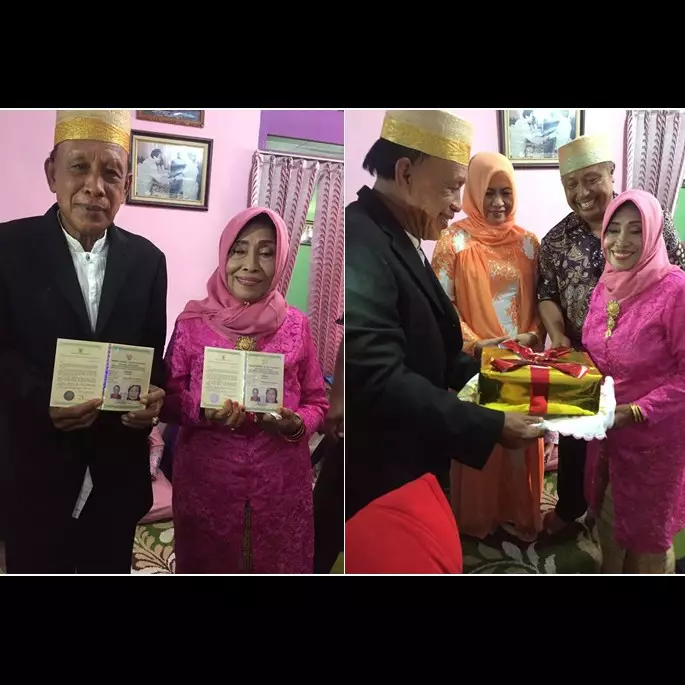 Jodoh tak kemana, ini kisah wanita akhiri masa lajang usia 71 tahun