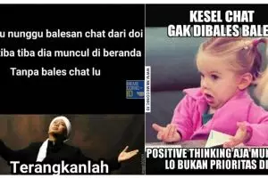 13 Meme lucu seputar 'chat' ini nyindir sekaligus bikin ketawa miris
