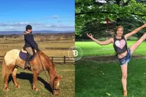 Gadis cantik ini unik banget, punya hobi yoga sambil menunggang kuda