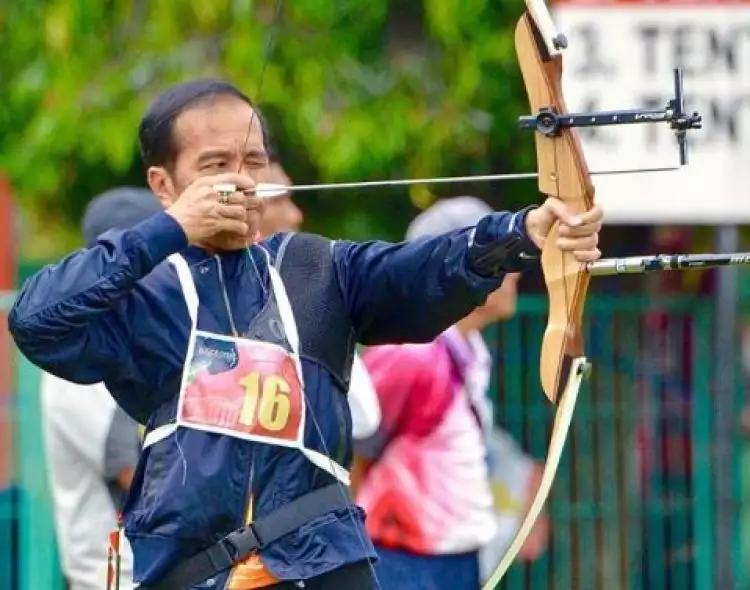 Ini ternyata perolehan angka Jokowi di kejuaran panahan