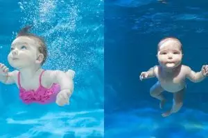 10 Foto bayi berenang di bawah air ini hasilnya keren dan bikin gemes