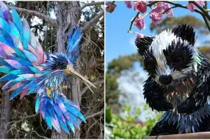 Pria ini ubah CD bekas jadi 10 karya seni yang sangat menakjubkan