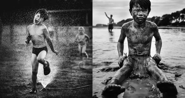 10 Foto hitam putih ini tunjukkan indahnya dunia anak tanpa gadget