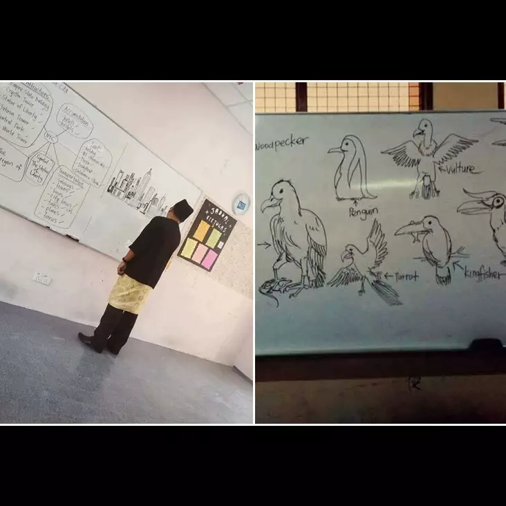 12 Foto coretan guru di papan tulis ini bikin murid semangat belajar