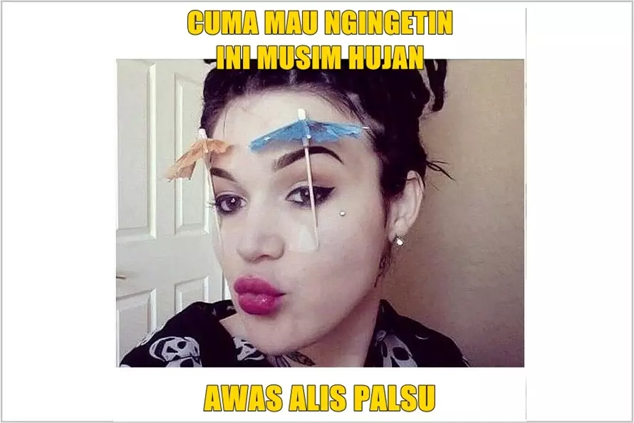 10 Meme 'alis palsu' ini bikin cekikikan sendiri